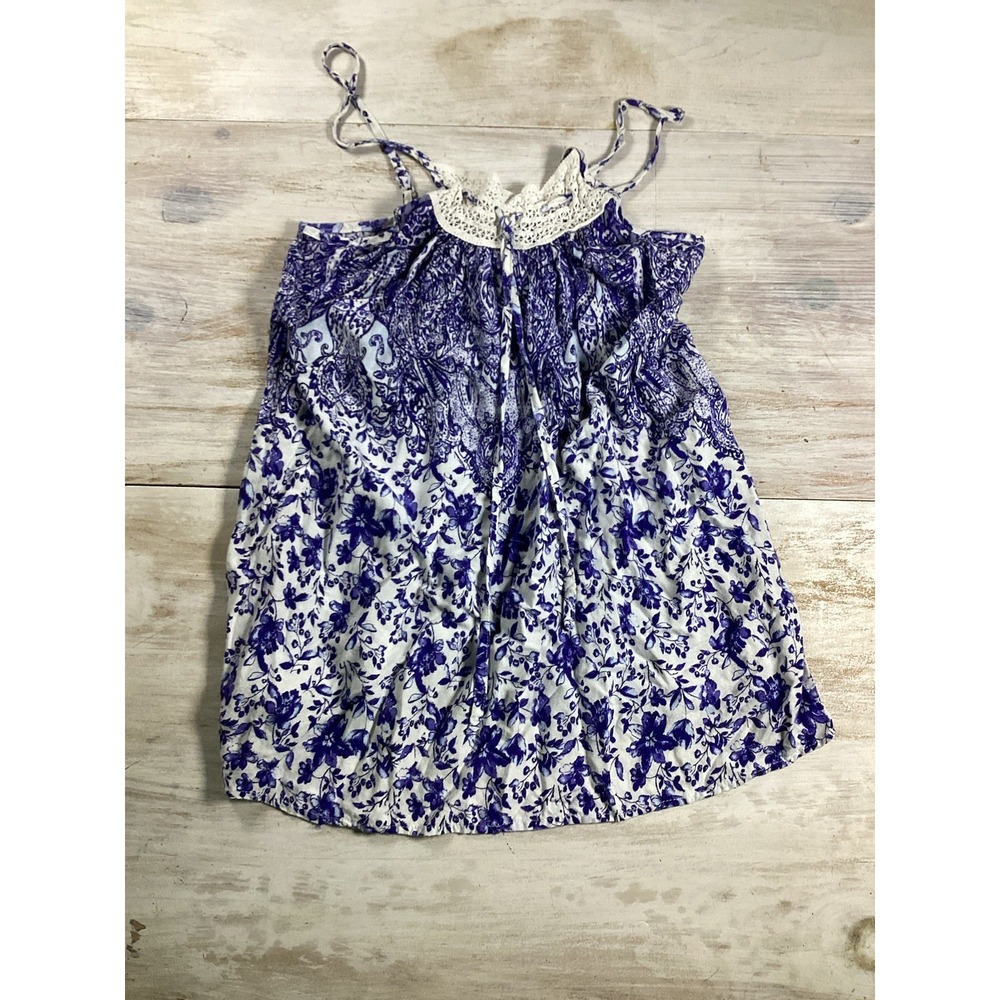 3-Piece Pajama Set Blue And White Floral Women's‎ Medium Blue Willow - Picture 3 of 16